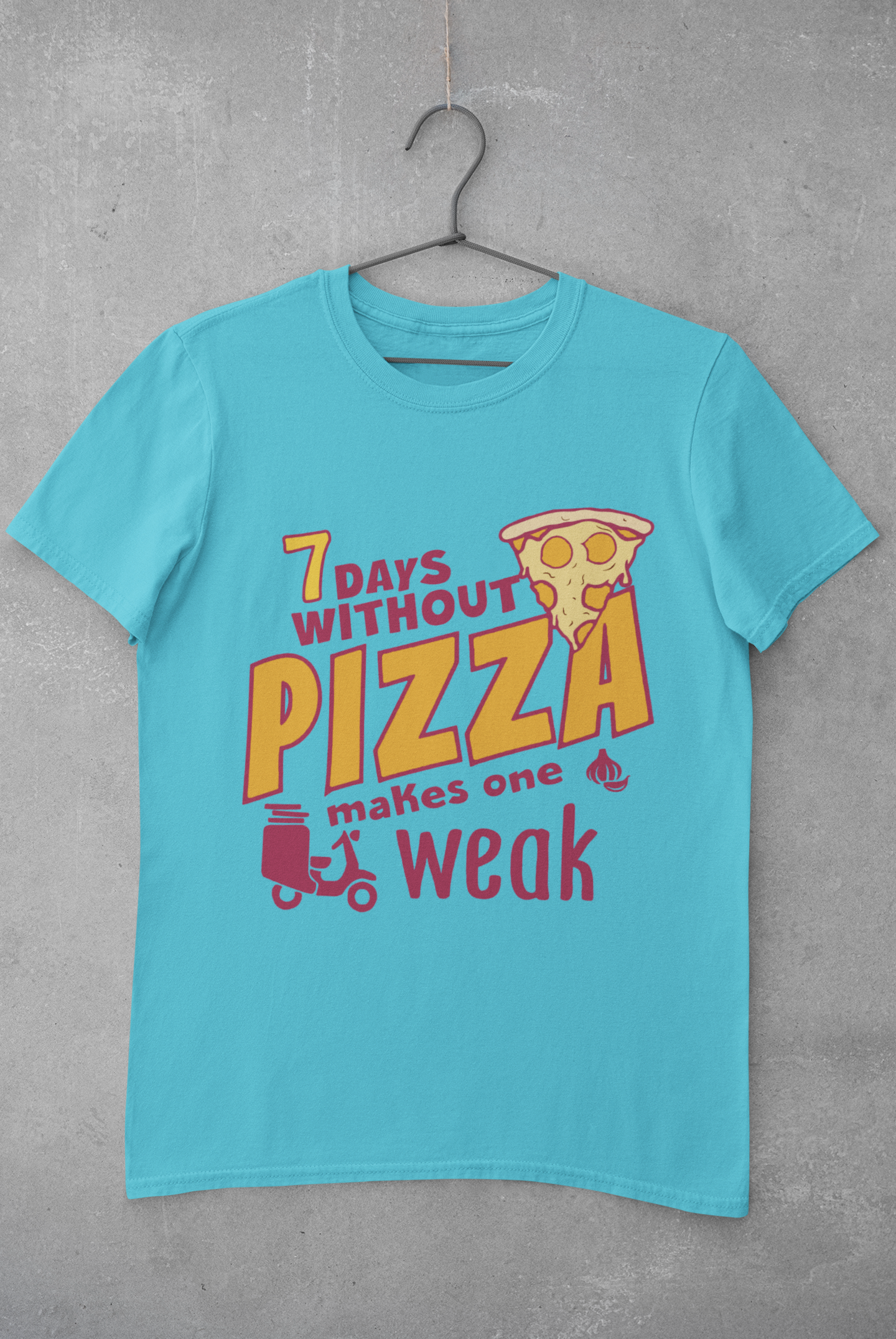 Pizza Mens Half Sleeves T-shirt- FunkyTeesClub