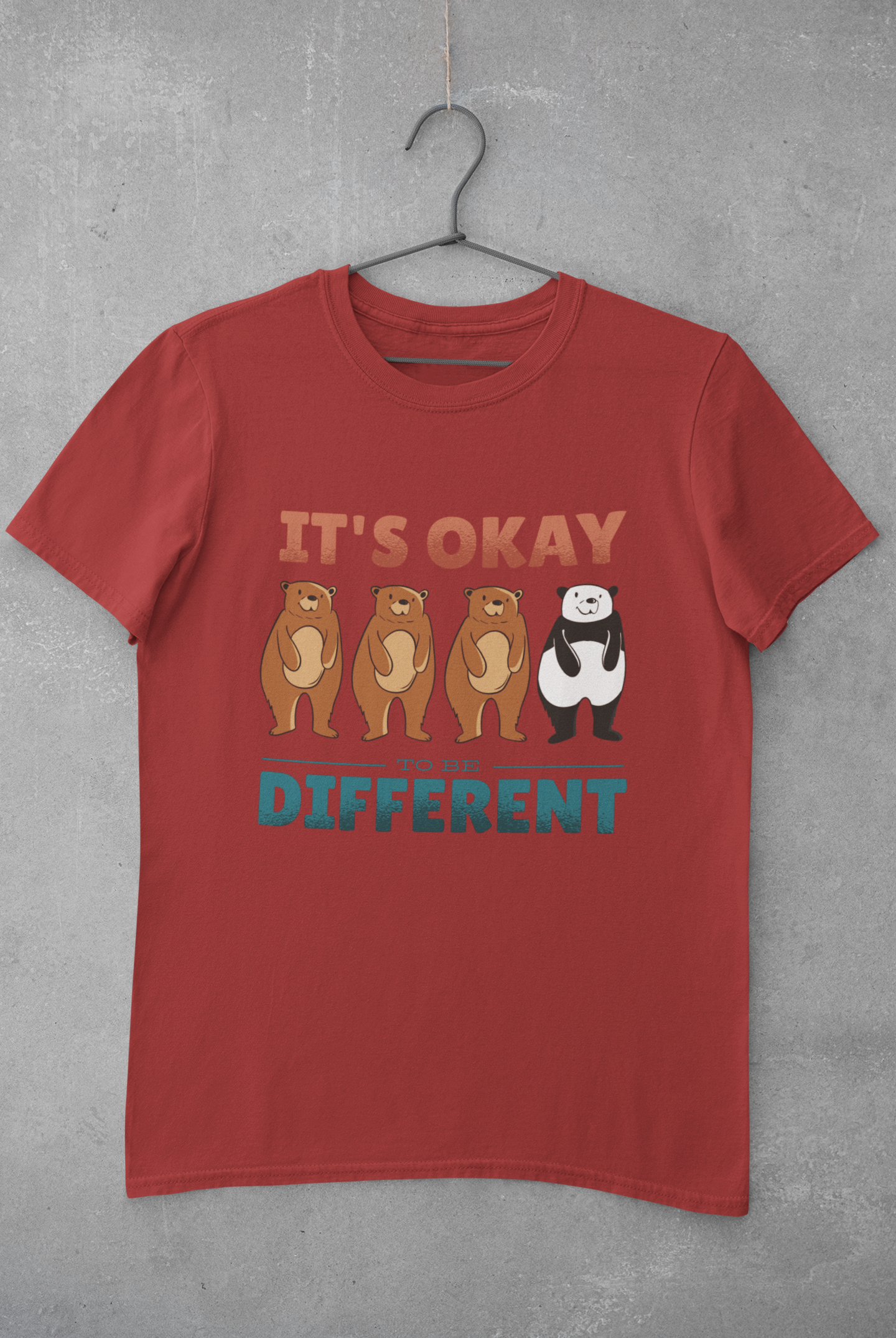 Its Okay To be Different Women Half Sleeves T-shirt- FunkyTeesClub