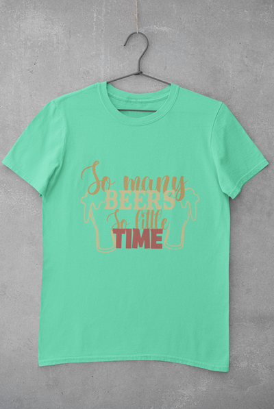 So Many Beers Women Half Sleeves T-shirt- FunkyTeesClub