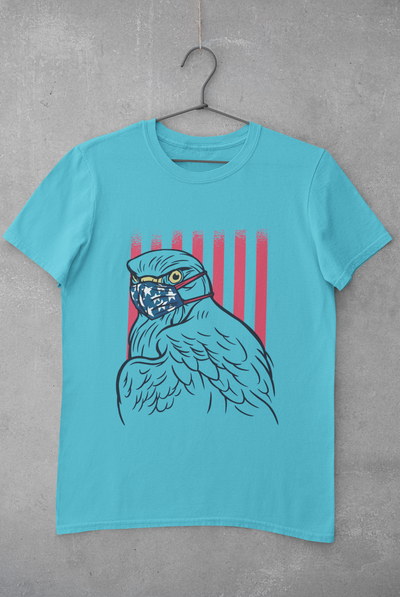 Eagle Mens Half Sleeves T-shirt- FunkyTeesClub