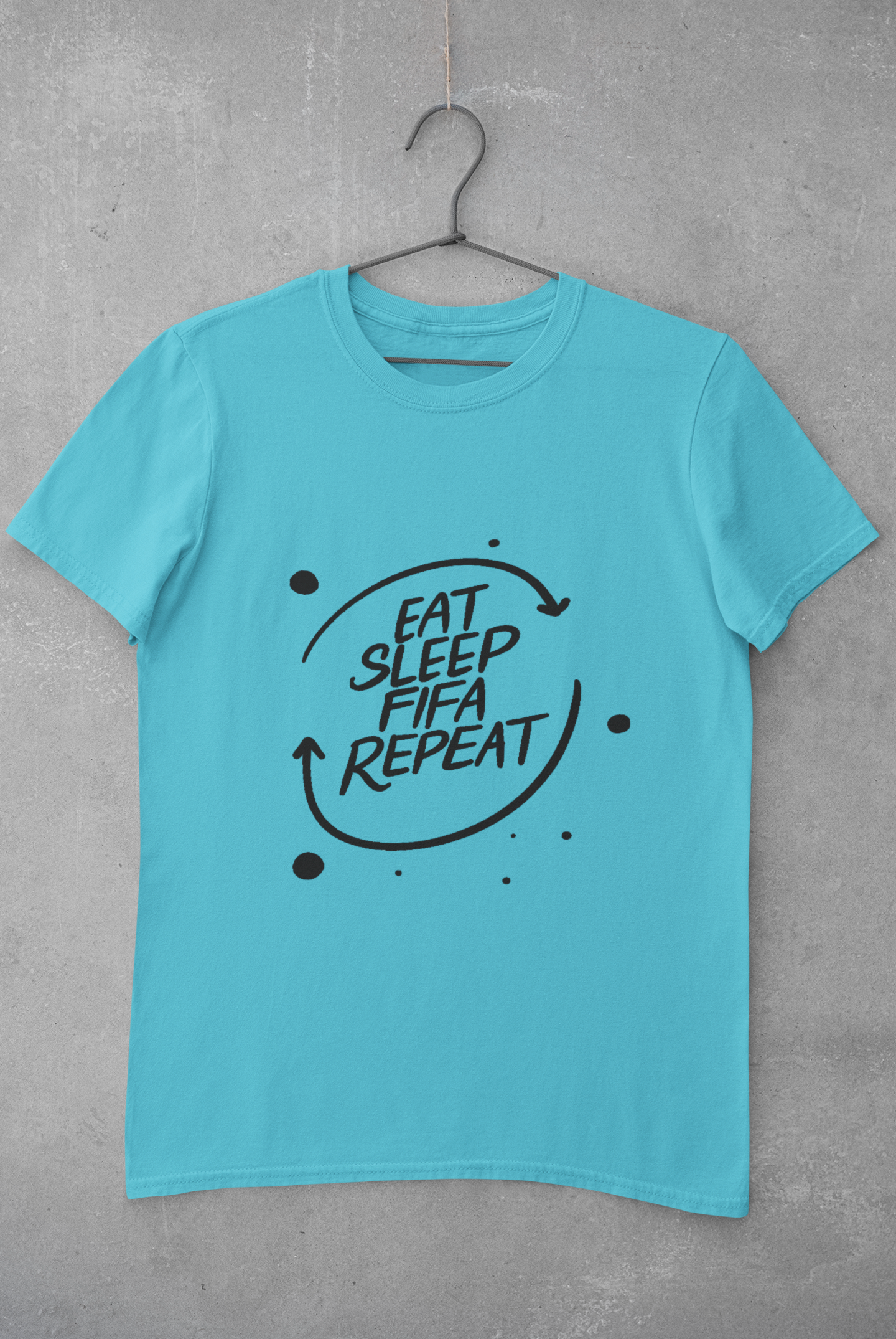 Eat Sleep Repeat  Mens Half Sleeves T-shirt- FunkyTeesClub