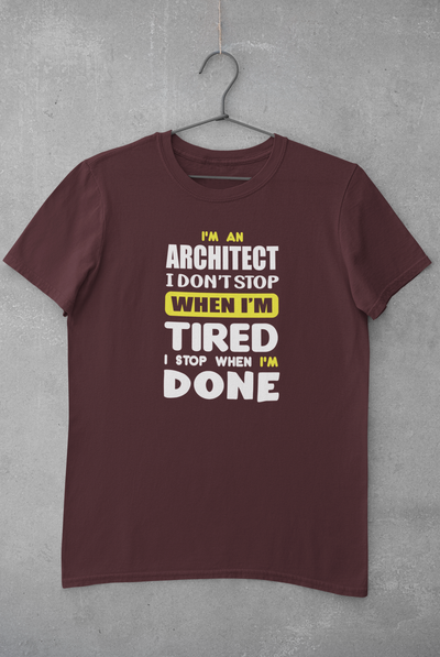 I Am Architect Profession Mens Half Sleeves T-shirt- FunkyTeesClub