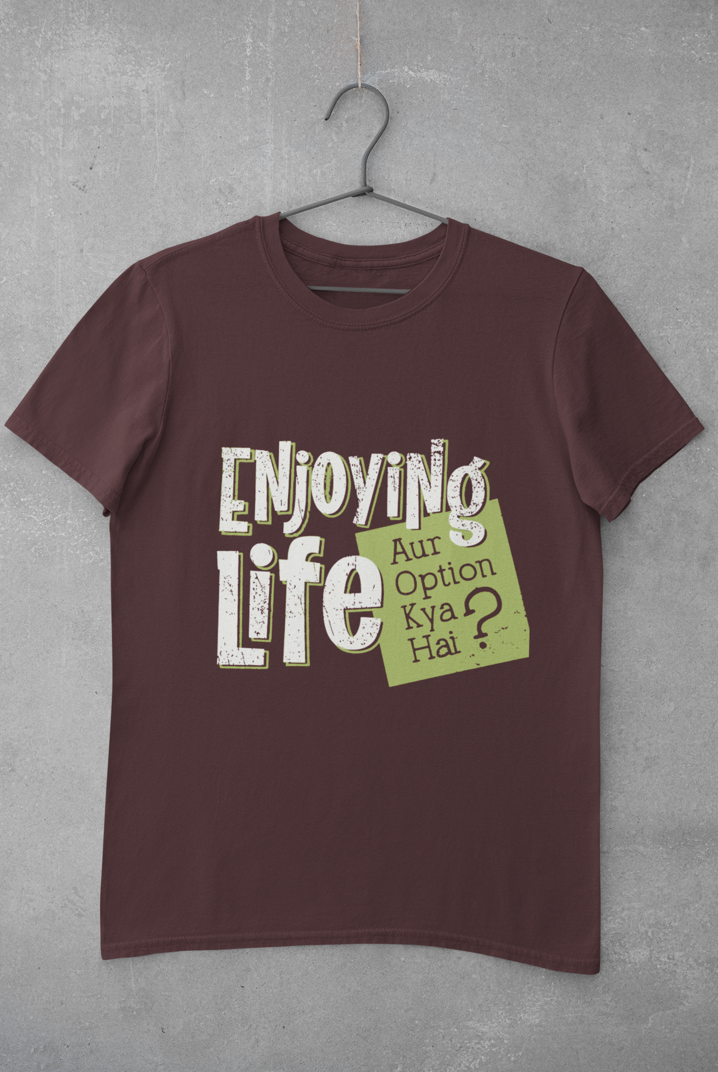 Enjoying Life Mens Half Sleeves T-shirt- FunkyTeesClub