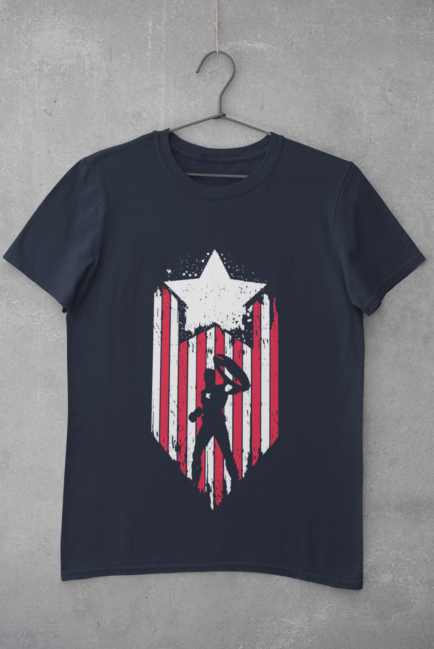 Captain America Web Series Mens Half Sleeves T-shirt- FunkyTeesClub