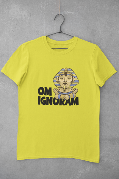 Om Ignoram Women Half Sleeves T-shirt- FunkyTeesClub