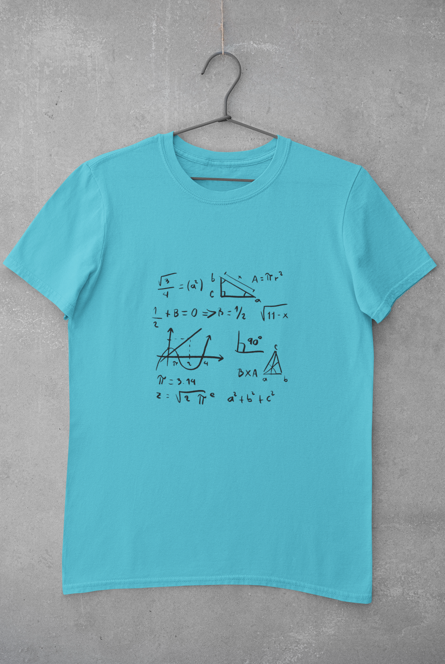 Math Formula Mens Half Sleeves T-shirt- FunkyTeesClub