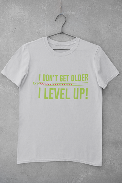 I Level Up Mens Half Sleeves T-shirt- FunkyTeesClub