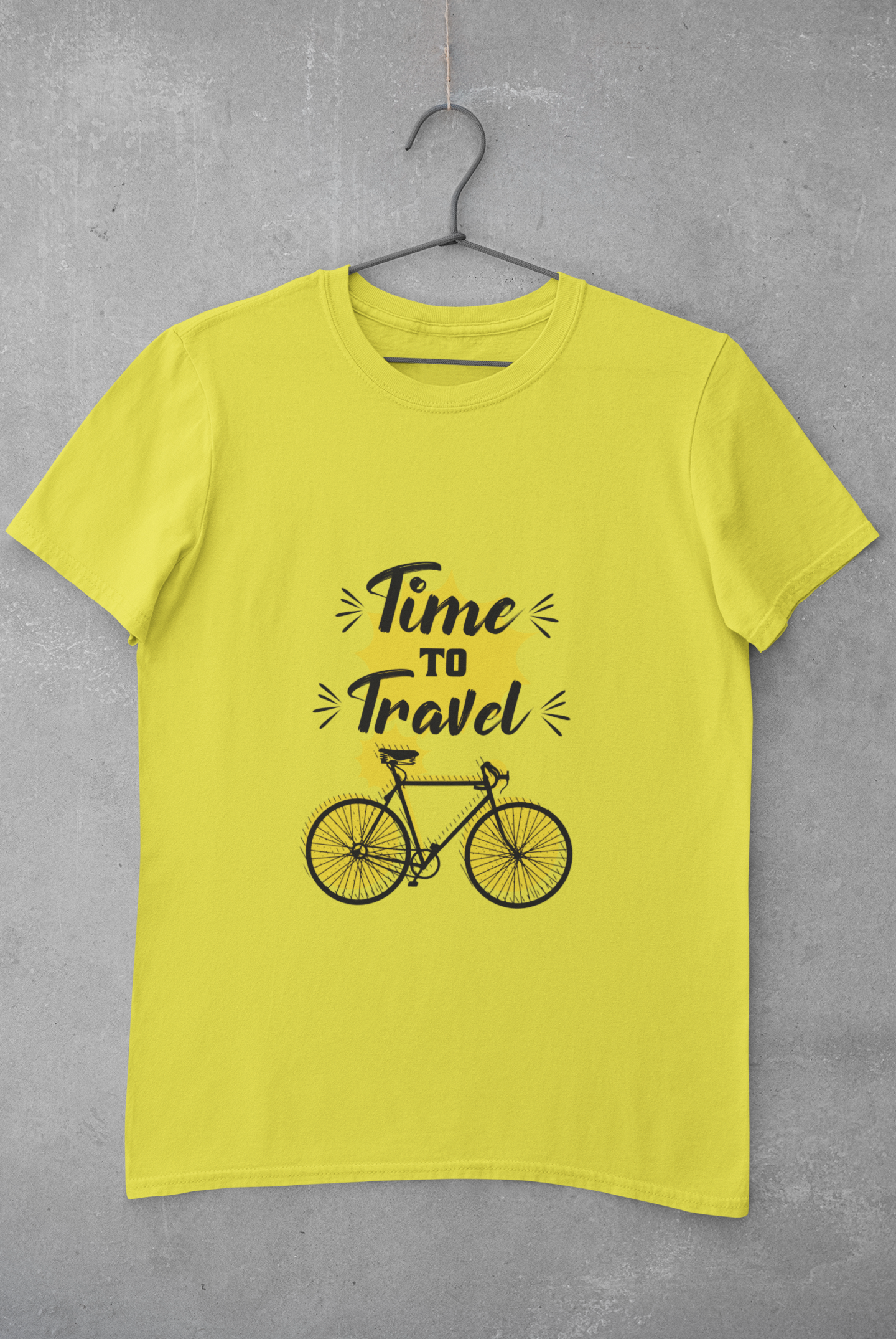 Time To Travel Mens Half Sleeves T-shirt- FunkyTeesClub