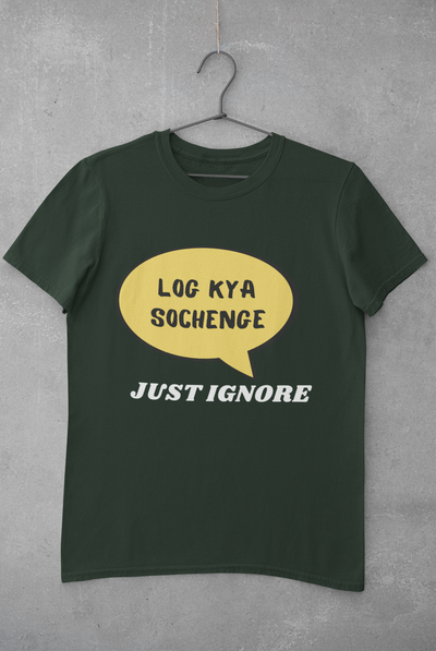Log Kya Sochenge Women Half Sleeves T-shirt- FunkyTeesClub