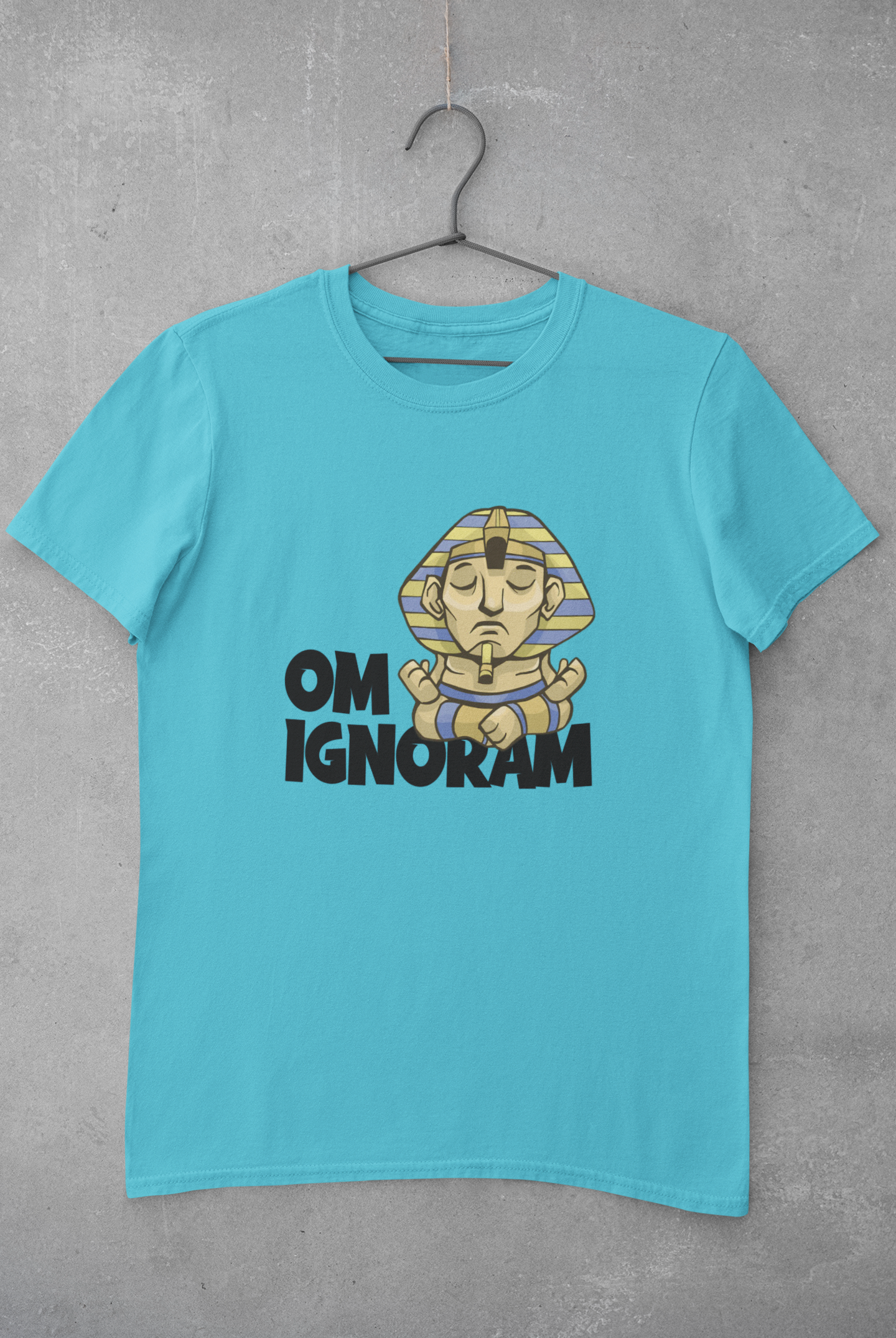 Om Ignoram Mens Half Sleeves T-shirt- FunkyTeesClub