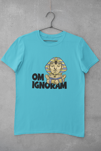 Om Ignoram Mens Half Sleeves T-shirt- FunkyTeesClub
