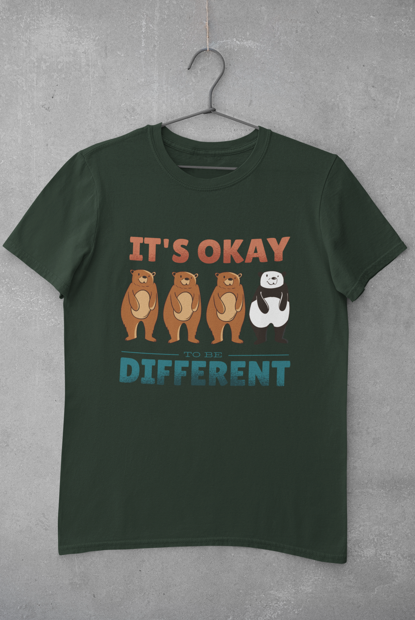 Its Okay To be Different Women Half Sleeves T-shirt- FunkyTeesClub