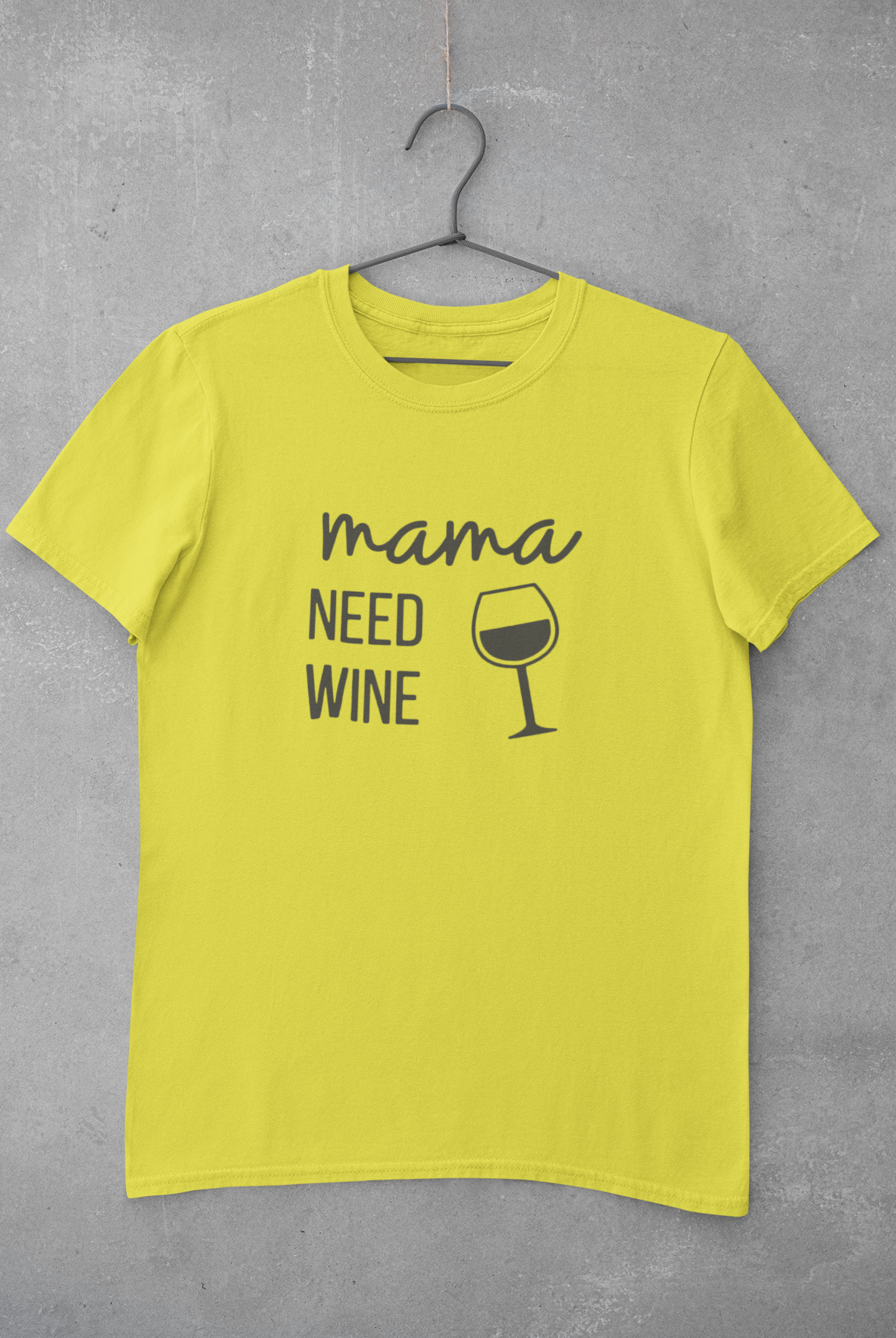 Mama Needs Wine Women Half Sleeves T-shirt- FunkyTeesClub