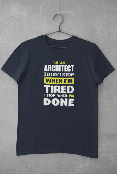 I Am Architect Profession Mens Half Sleeves T-shirt- FunkyTeesClub