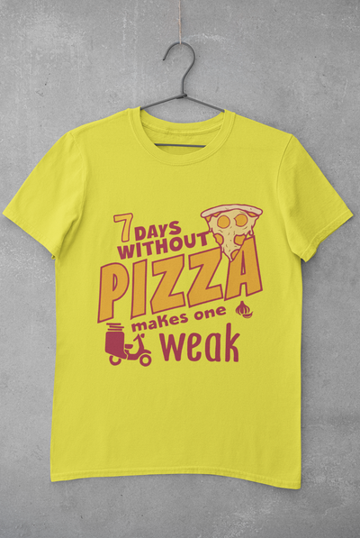 Pizza Mens Half Sleeves T-shirt- FunkyTeesClub
