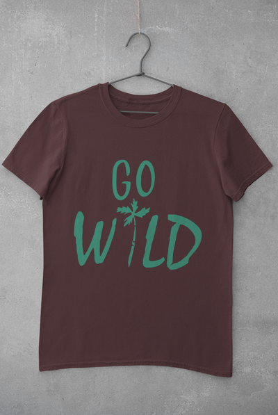 Go Wild Women Half Sleeves T-shirt- FunkyTeesClub