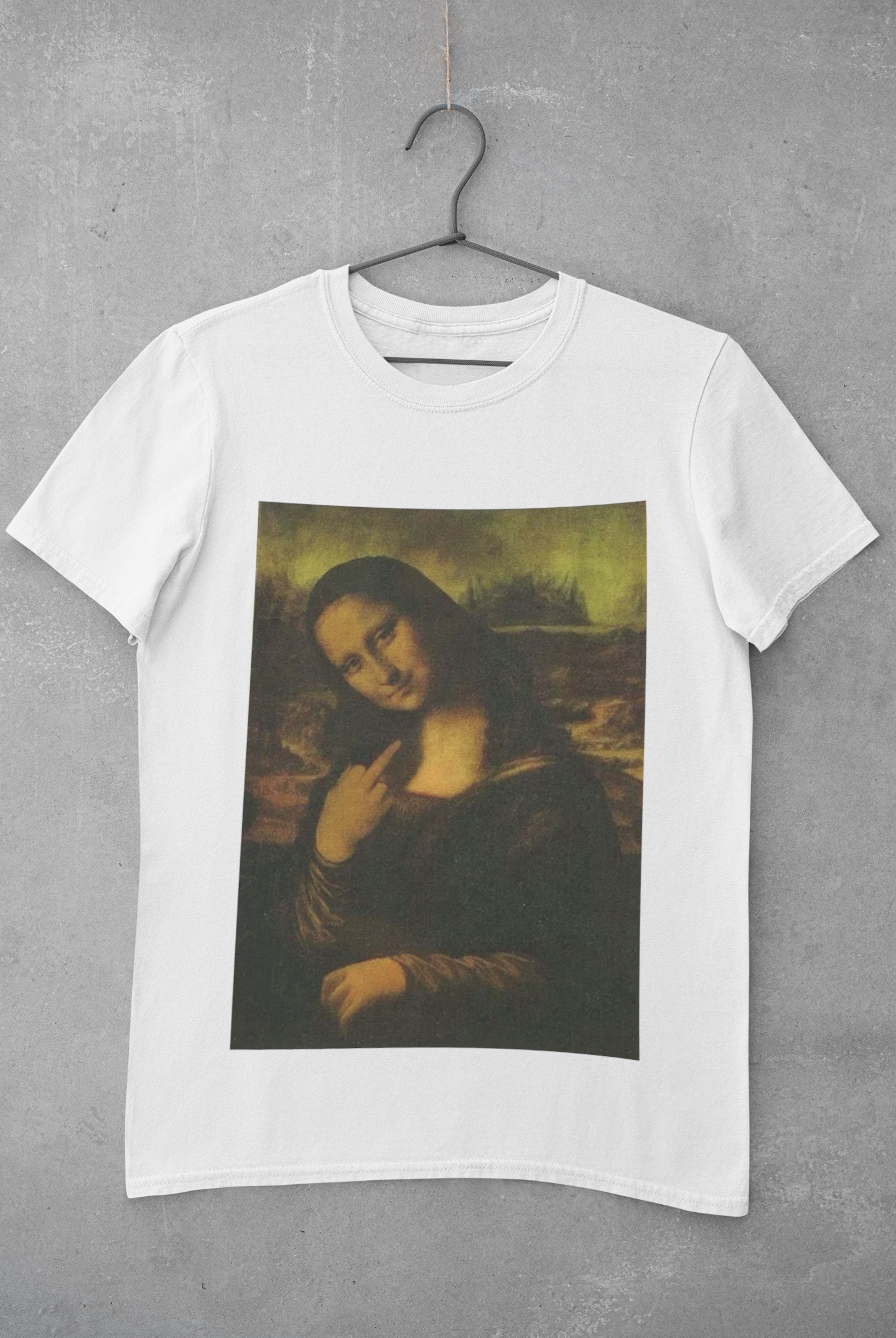 Monalisa Women Half Sleeves T-shirt- FunkyTeesClub