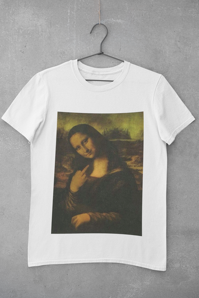 Monalisa Women Half Sleeves T-shirt- FunkyTeesClub