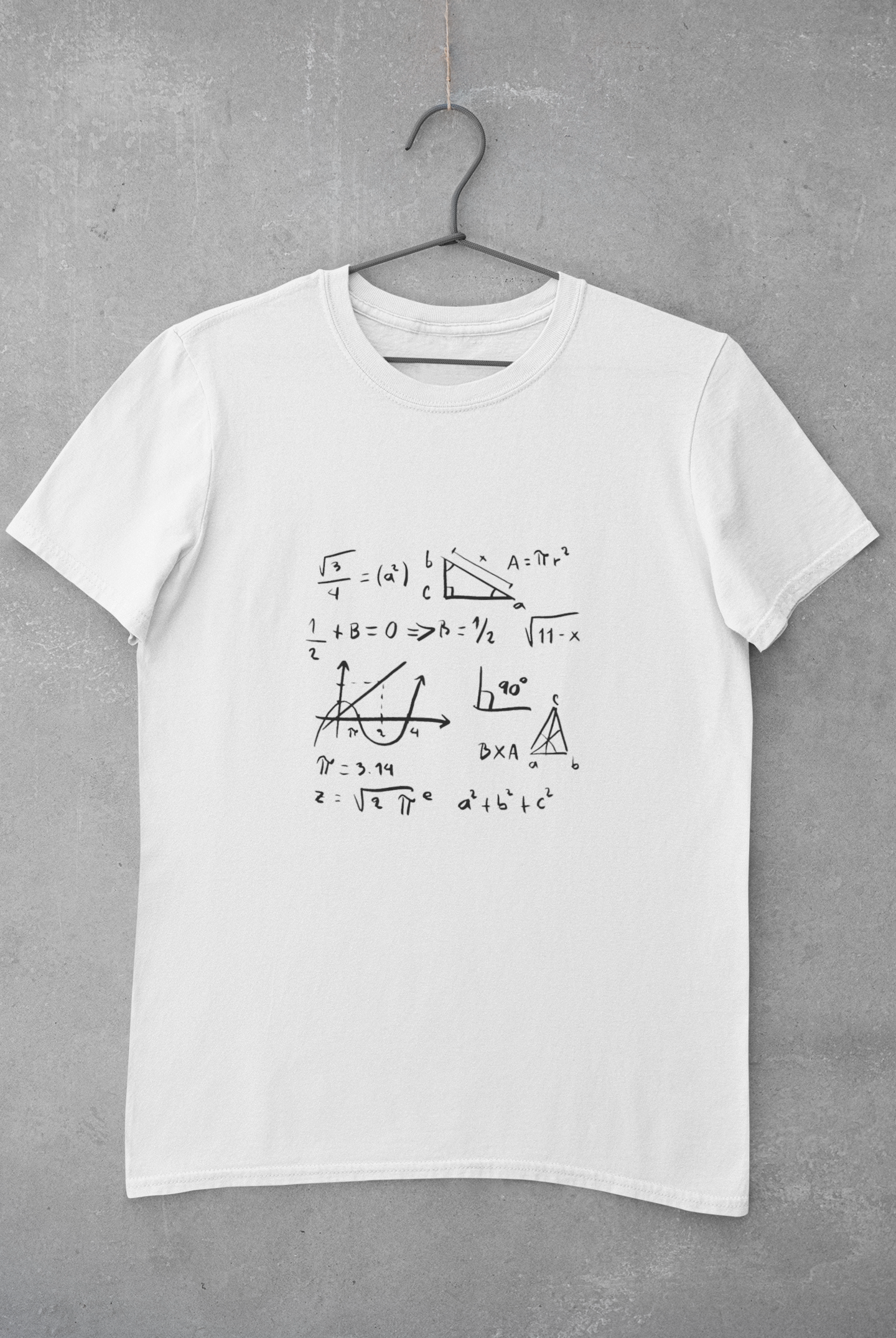 Math Formula Mens Half Sleeves T-shirt- FunkyTeesClub