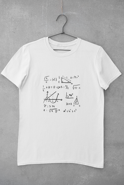 Math Formula Mens Half Sleeves T-shirt- FunkyTeesClub