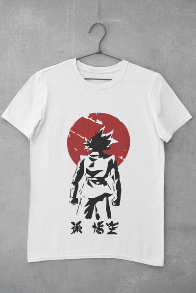 Goku Sun Anime Women Half Sleeves T-shirt- FunkyTeesClub
