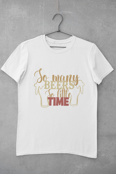 So Many Beers Mens Half Sleeves T-shirt- FunkyTeesClub