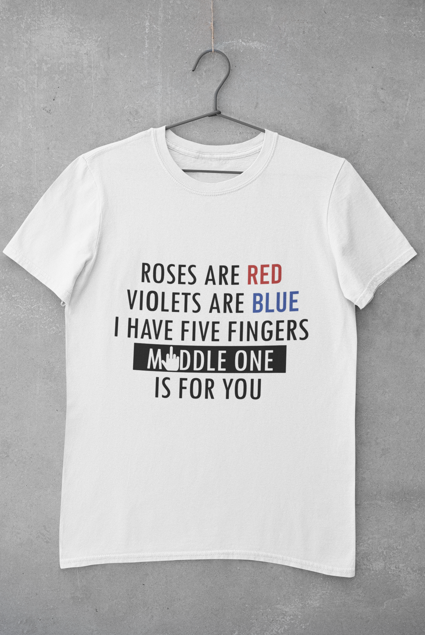Middle One Mens Half Sleeves T-shirt- FunkyTeesClub