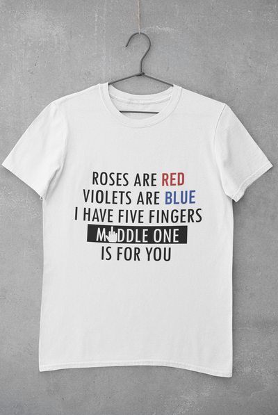 Middle One Mens Half Sleeves T-shirt- FunkyTeesClub