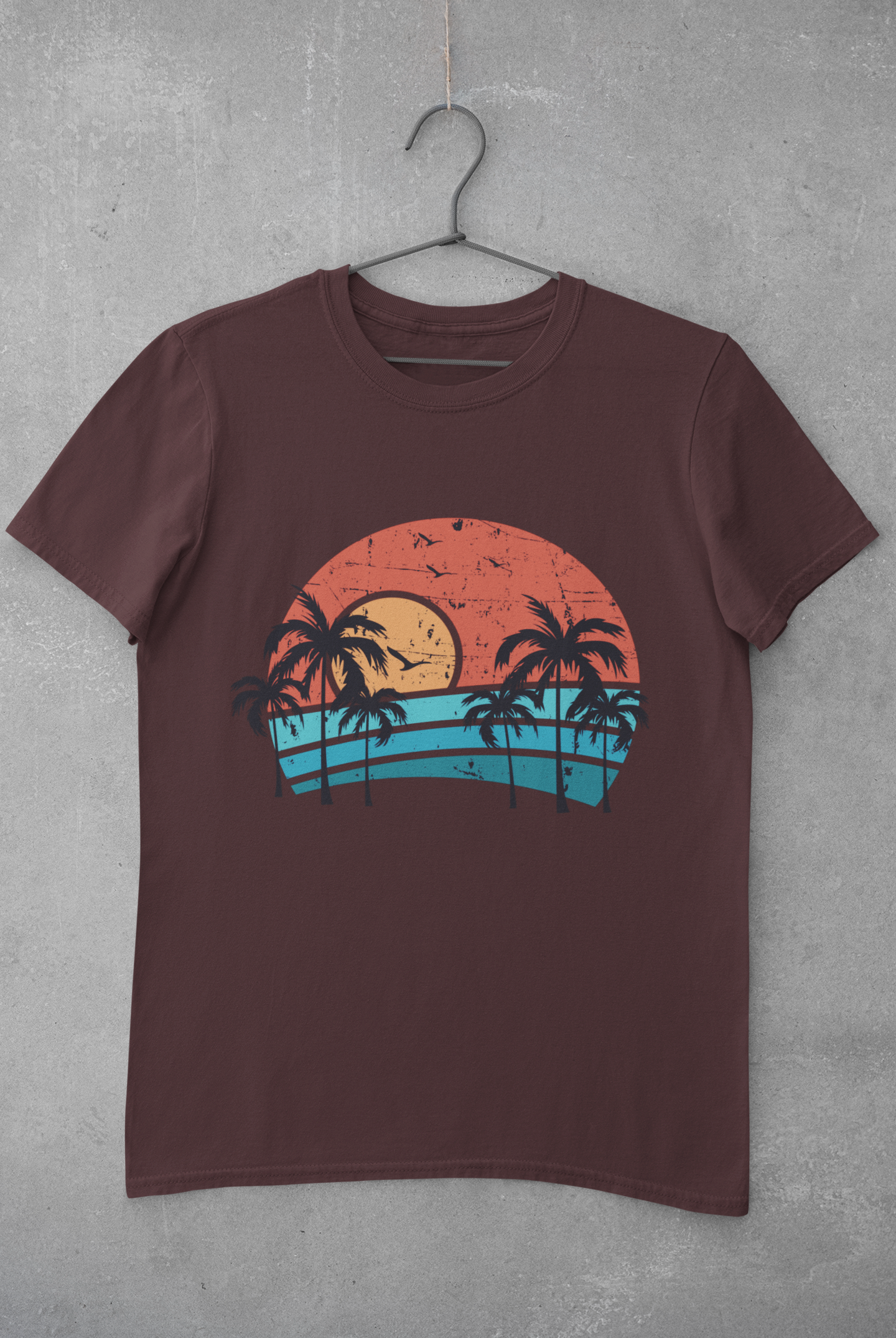 Sunset Women Half Sleeves T-shirt- FunkyTeesClub