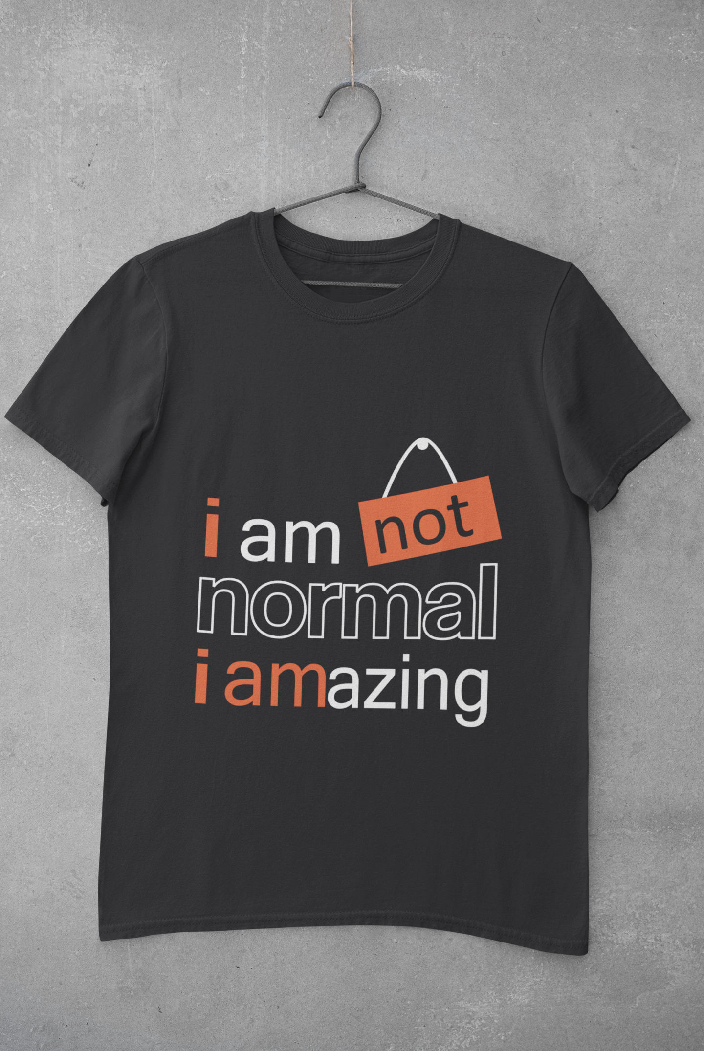 Not Normal Mens Half Sleeves T-shirt- FunkyTeesClub