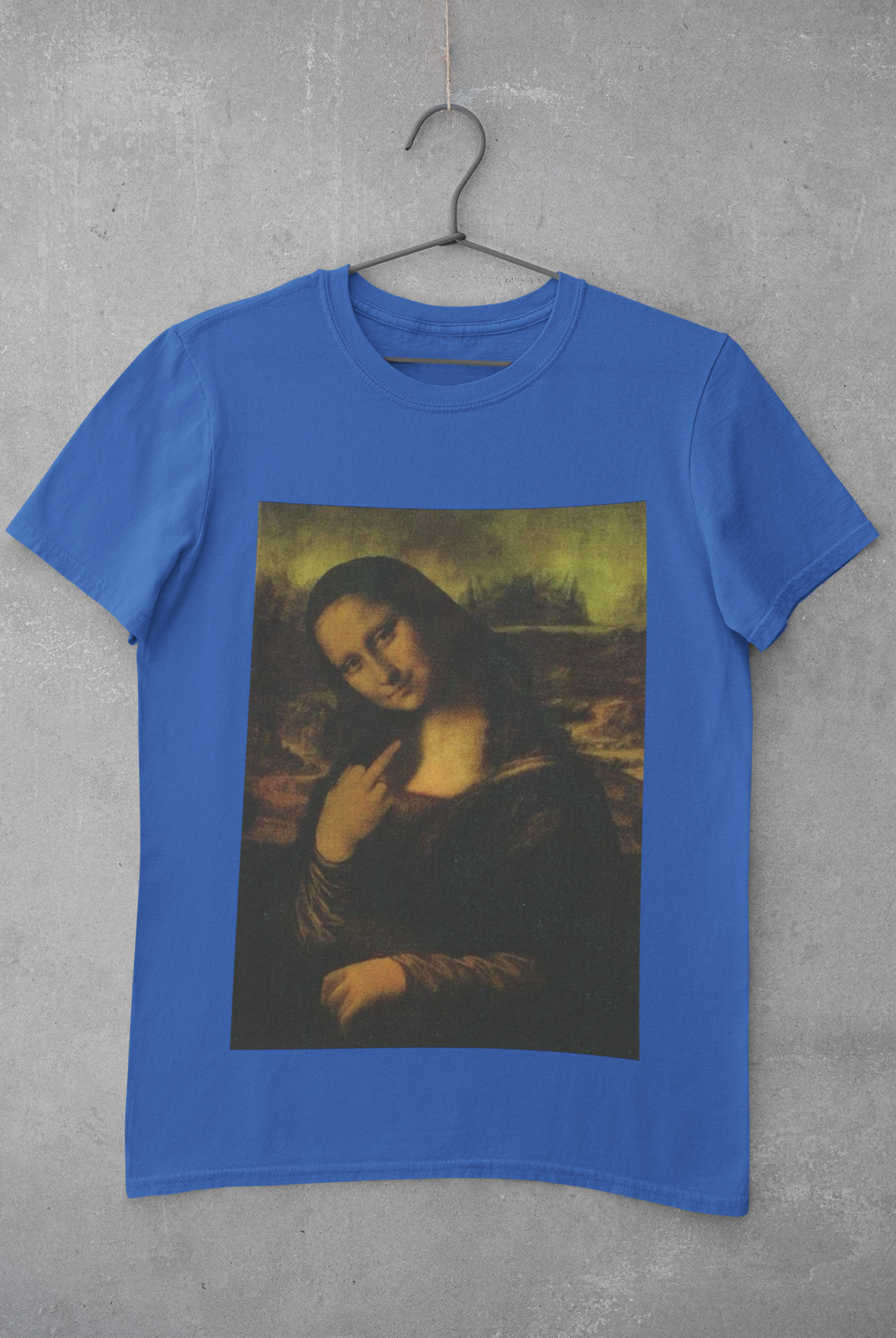 Monalisa Mens Half Sleeves T-shirt- FunkyTeesClub