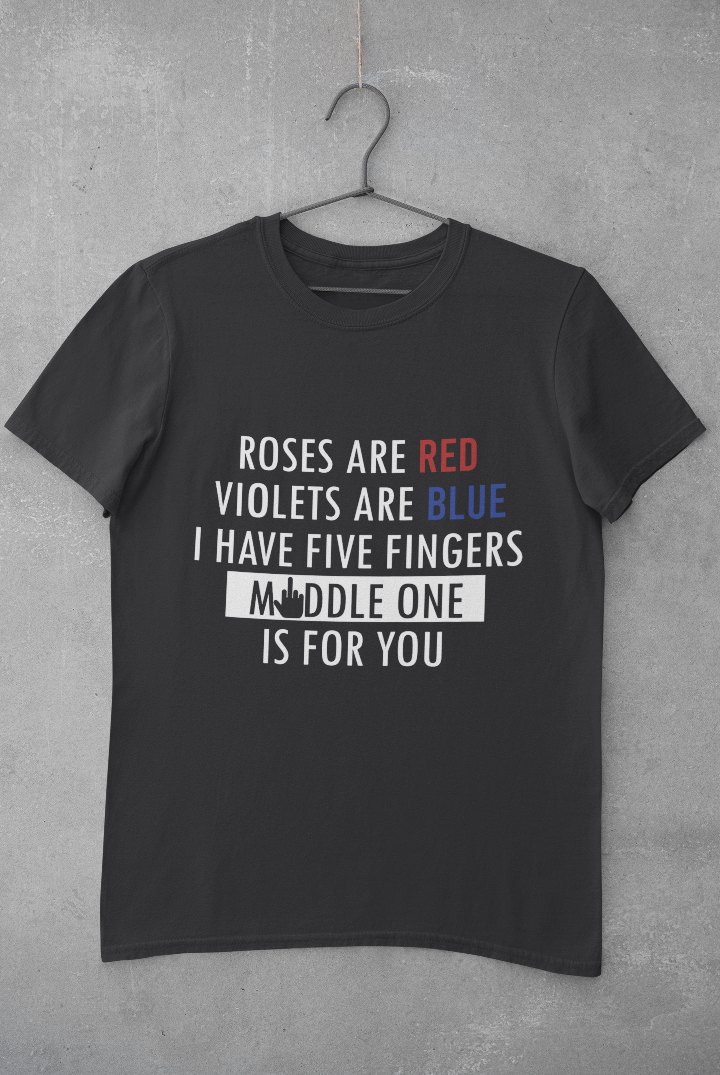 Middle One Mens Half Sleeves T-shirt- FunkyTeesClub