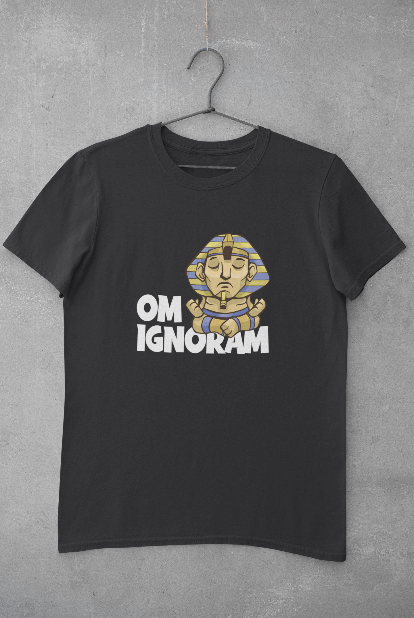 Om Ignoram Mens Half Sleeves T-shirt- FunkyTeesClub
