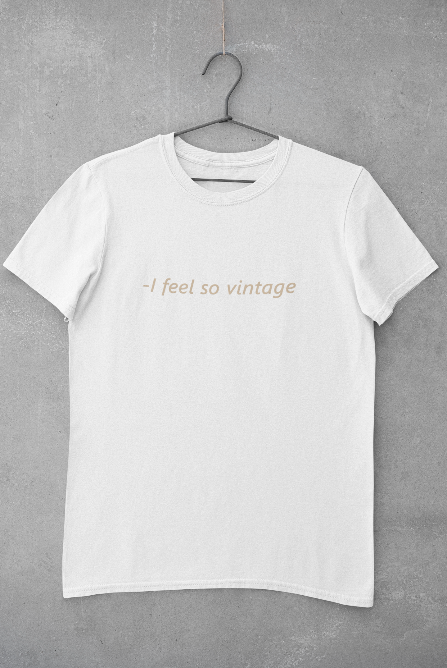 I feel Vintage Minimal Women Half Sleeves T-shirt- FunkyTeesClub