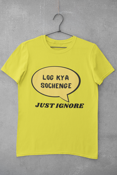 Log Kya Sochenge Mens Half Sleeves T-shirt- FunkyTeesClub