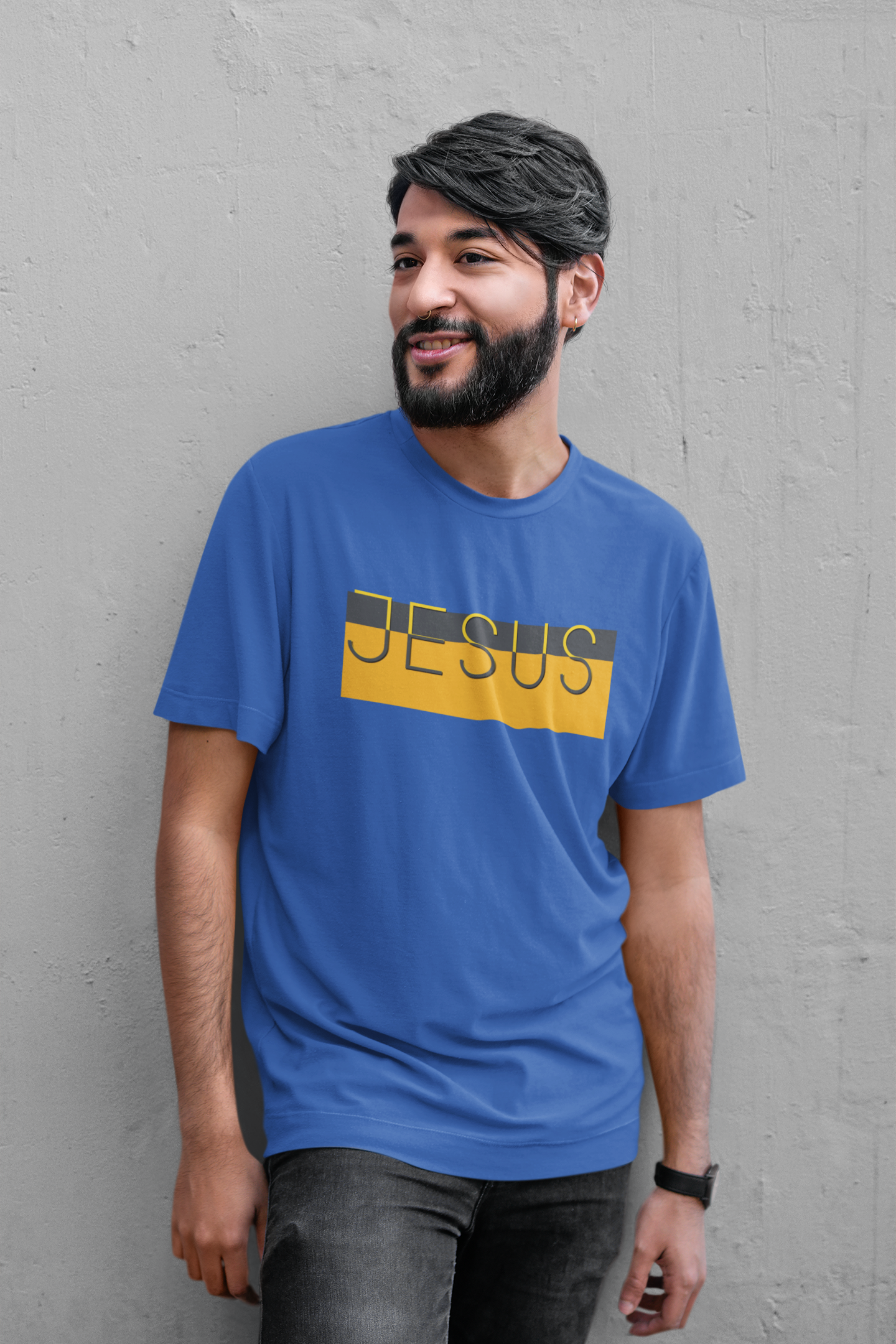 Jesus Mens Half Sleeves T-shirt- FunkyTeesClub