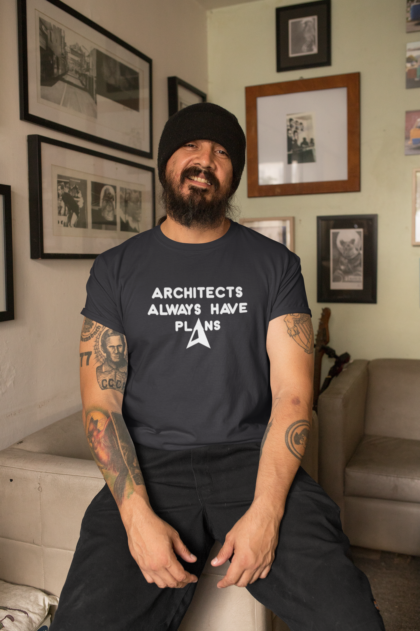 Architecture Always Have Plans Architect Profession Mens Half Sleeves T-shirt- FunkyTeesClub