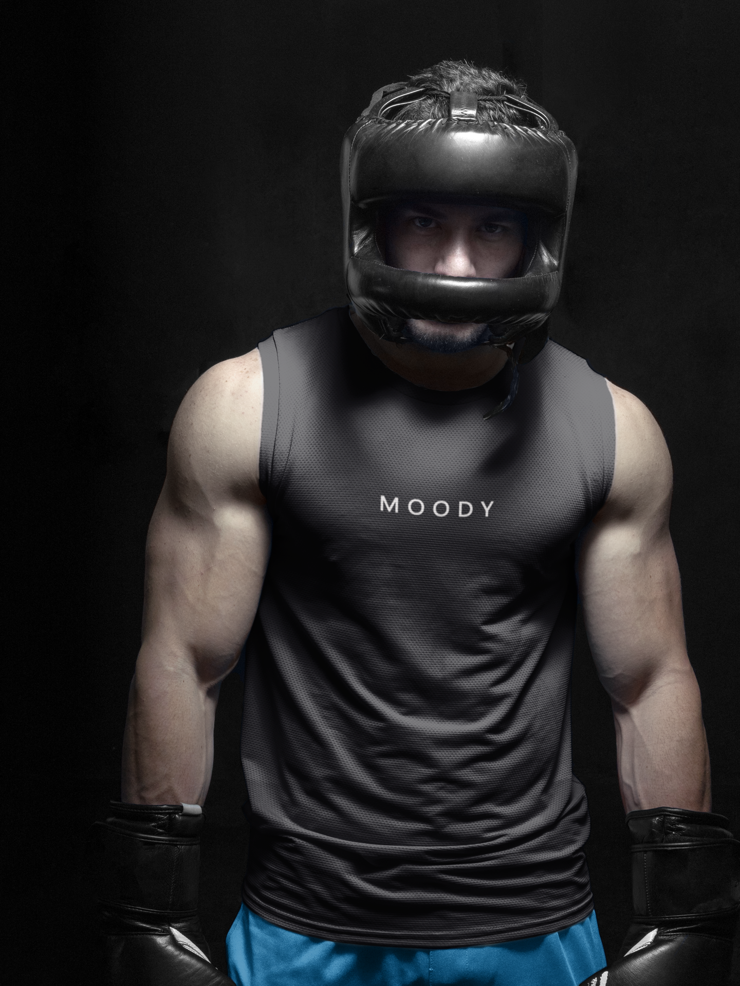 Moody Minimal Men Sleeveless T-Shirts-FunkyTeesClub
