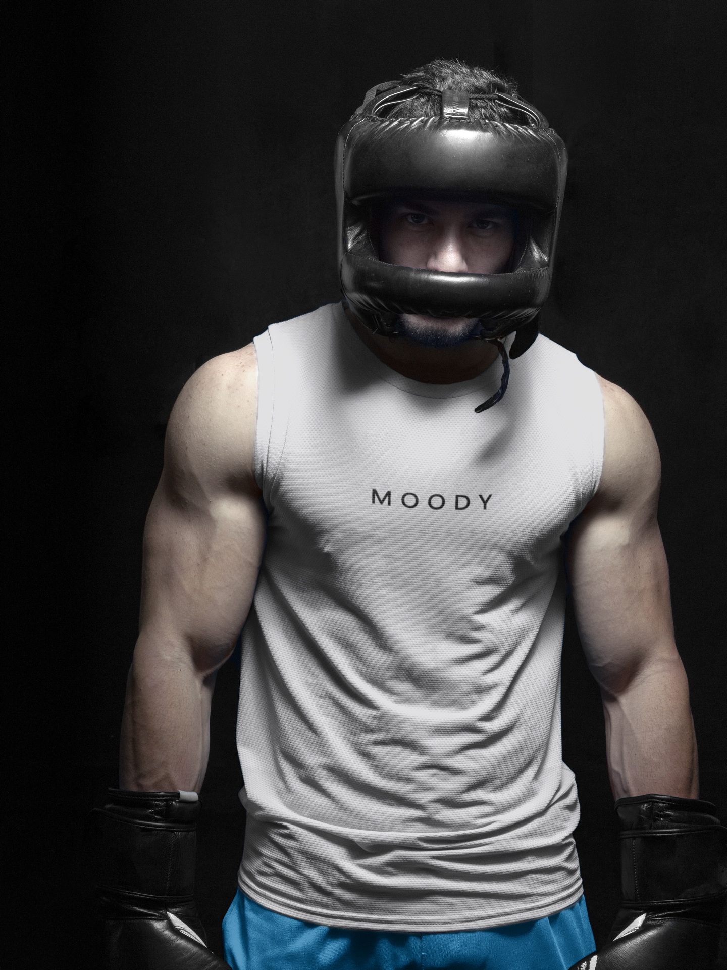 Moody Minimal Men Sleeveless T-Shirts-FunkyTeesClub