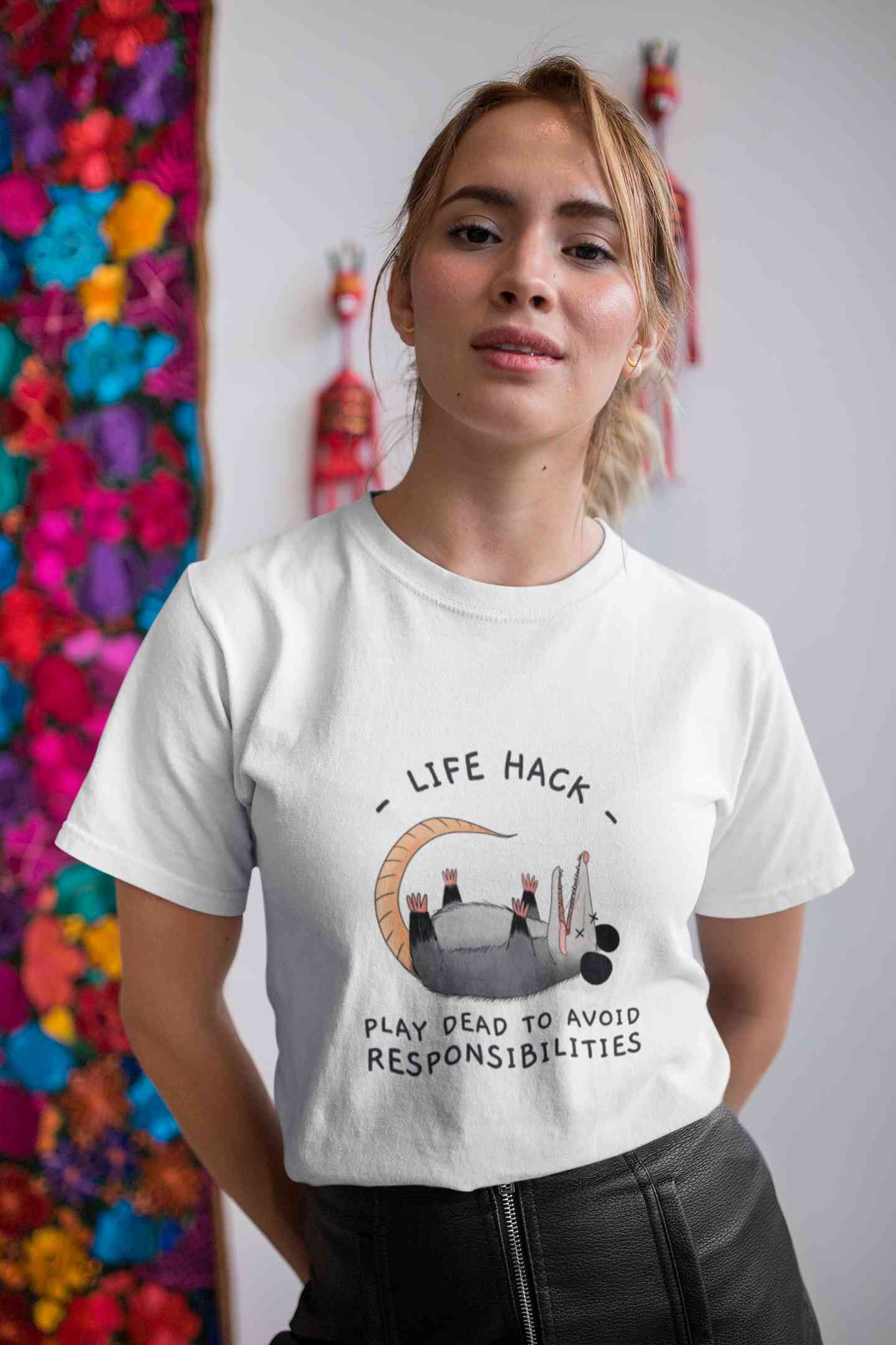 Life Hack Funny Women Half Sleeves T-shirt- FunkyTeesClub