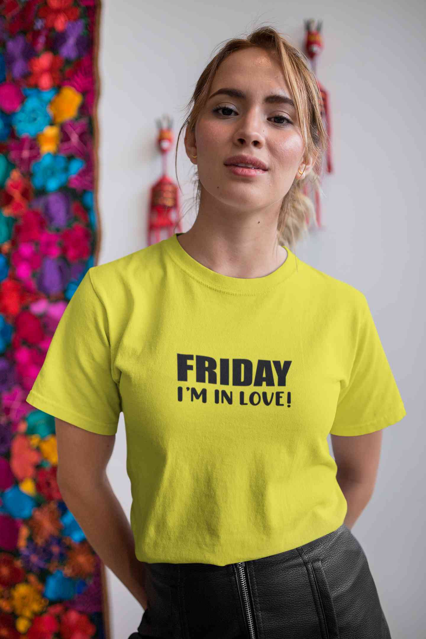 Friday I Am In Love Women Half Sleeves T-shirt- FunkyTeesClub
