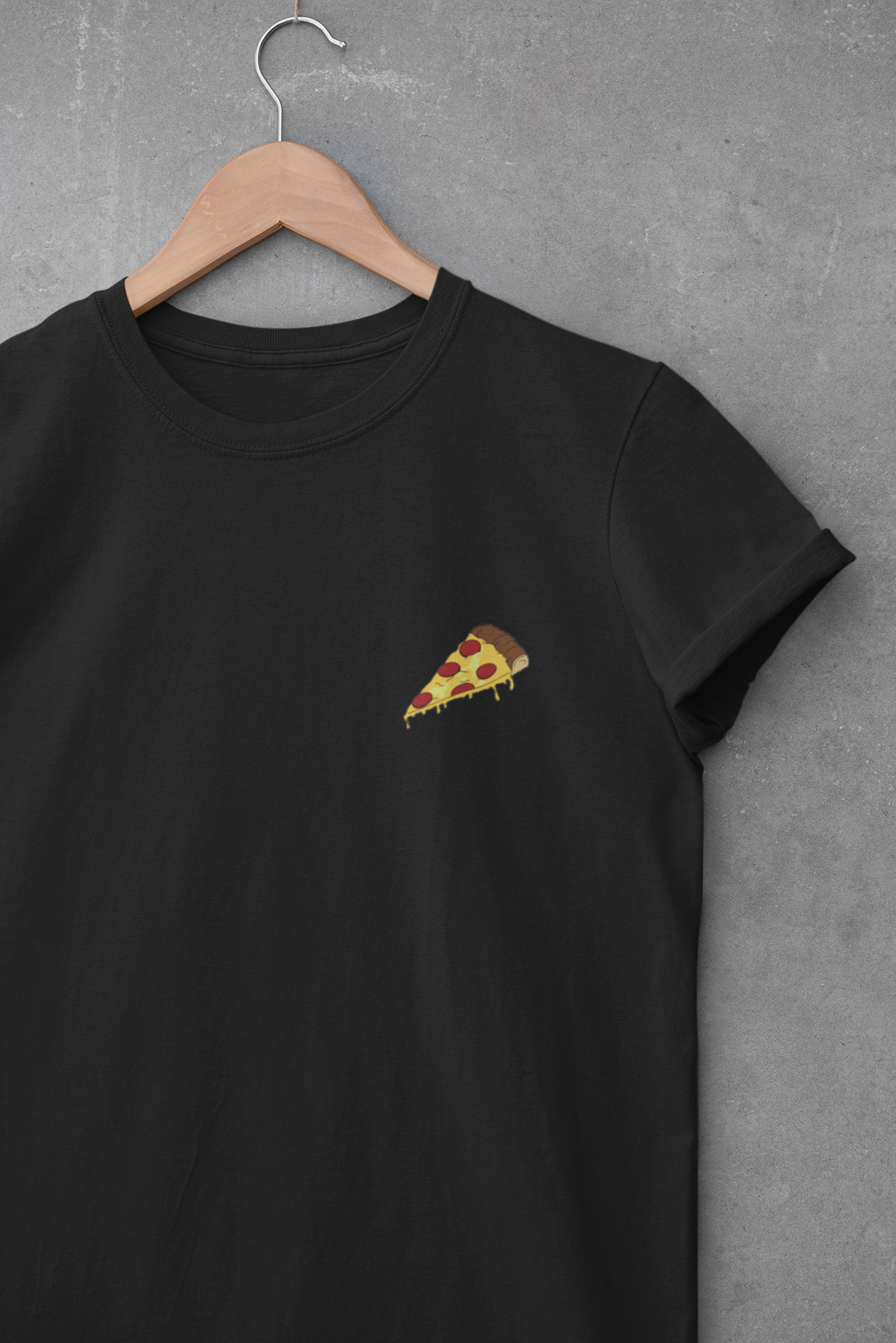 Love Pizza Minimal Mens Half Sleeves T-shirt- FunkyTeesClub