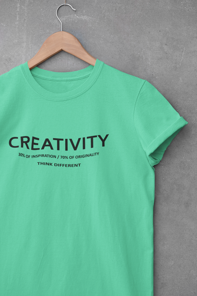 Creativity Quotes Women Half Sleeves T-shirt- FunkyTeesClub