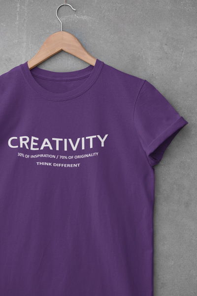 Creativity Quotes Women Half Sleeves T-shirt- FunkyTeesClub