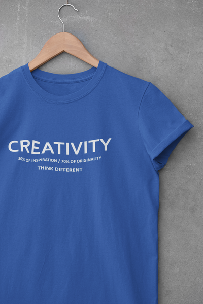 Creativity Quotes Women Half Sleeves T-shirt- FunkyTeesClub