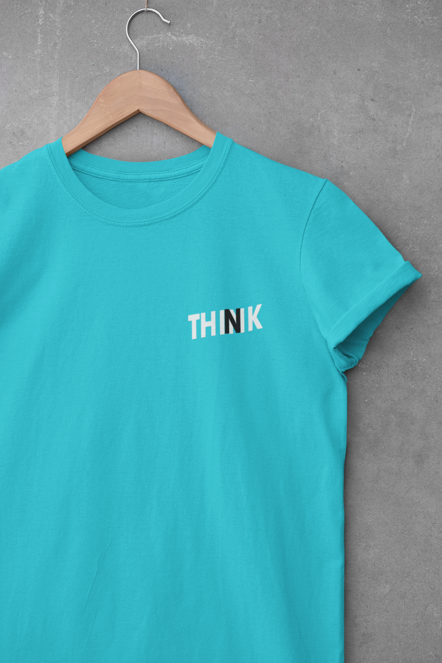 Think Minimal Women Half Sleeves T-shirt- FunkyTeesClub