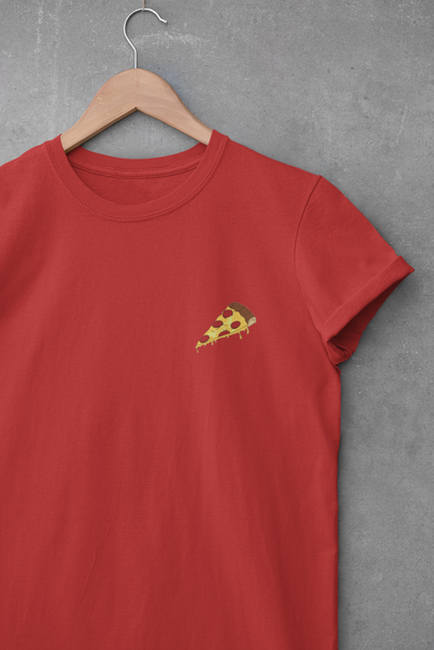 Love Pizza Minimal Women Half Sleeves T-shirt- FunkyTeesClub