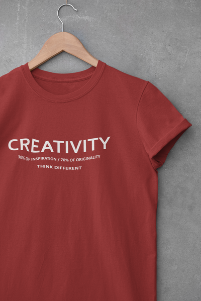 Creativity Quotes Mens Half Sleeves T-shirt- FunkyTeesClub