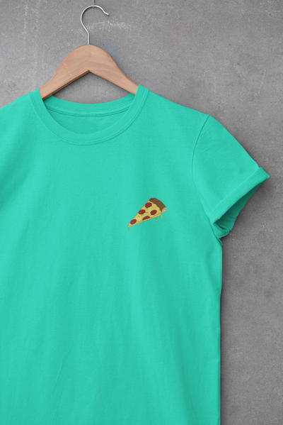 Love Pizza Minimal Women Half Sleeves T-shirt- FunkyTeesClub