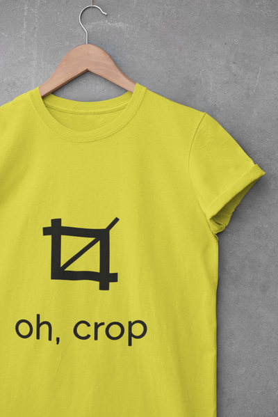 Oh Crop Mens Half Sleeves T-shirt- FunkyTeesClub